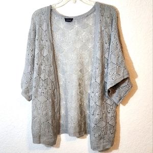 Topshop Open Knit Design Cardigan
